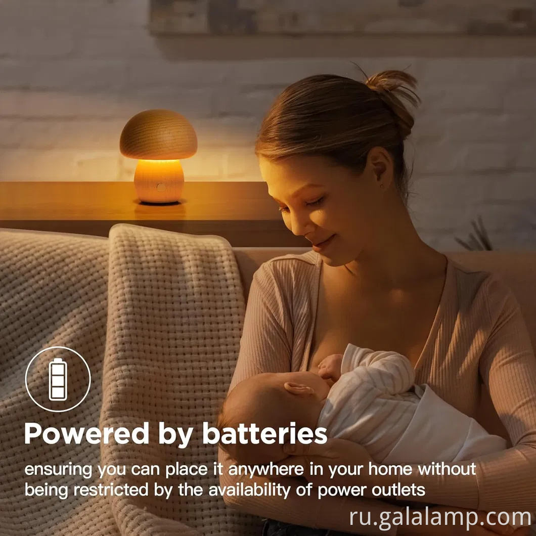 Современная аккуратная светодиодная грибная лампа для стильного домашнего декора